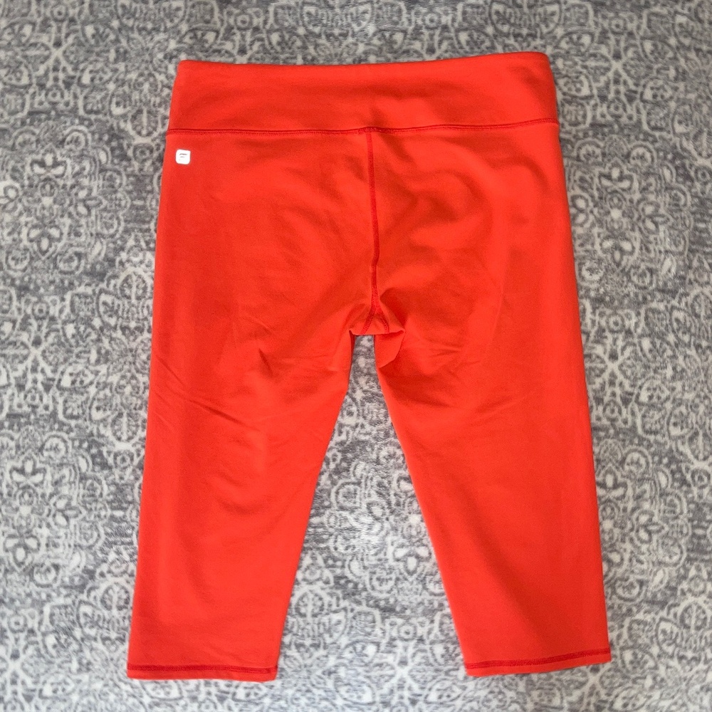 Fabletics Orange Knee Length Cropped Compression … - image 7